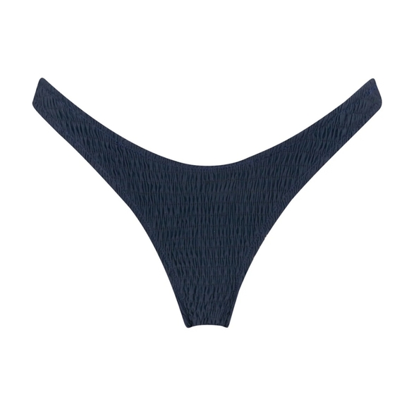 Navy blue normal coverage Bathing suit bottoms only - Picture 2 of 5